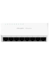 RUIJIE REYEE RG-ES08G 8 PORT 10/100/1000 YONETILEMEZ DESKTOP SWITCH PLASTİK KASA